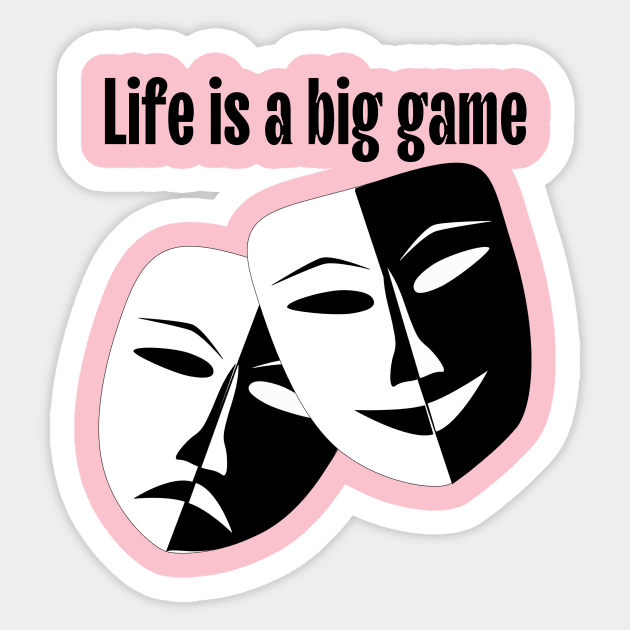 Life is a big game Sticker by Art-Julia